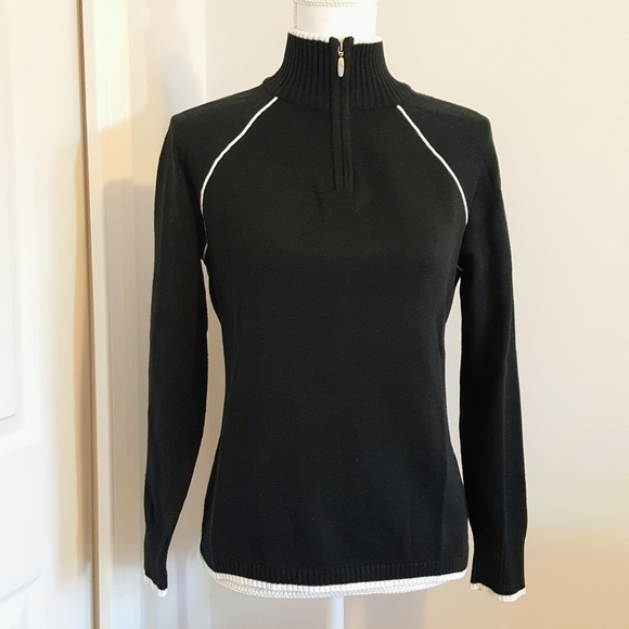 Eddie Bauer Sweaters - Eddie Bauer Mock Neck Zip Sweater - Medium